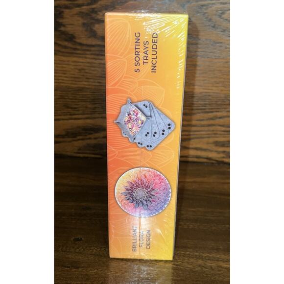 1,000 Piece Jigsaw Puzzle Complete Thevelle Brilliant Flora (w/ sorting trays) - Picture 2 of 3